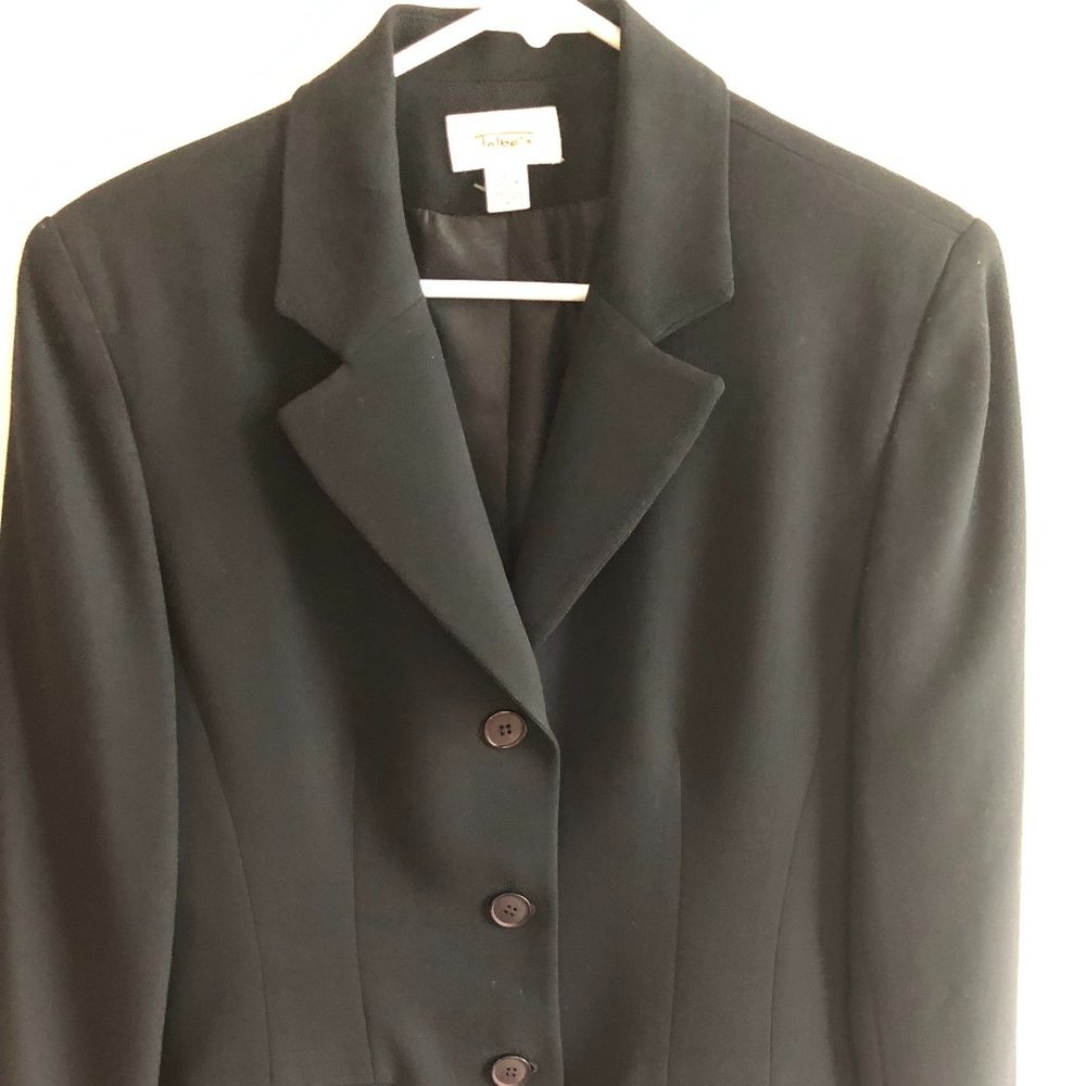 Talbots black formal jacket size 6